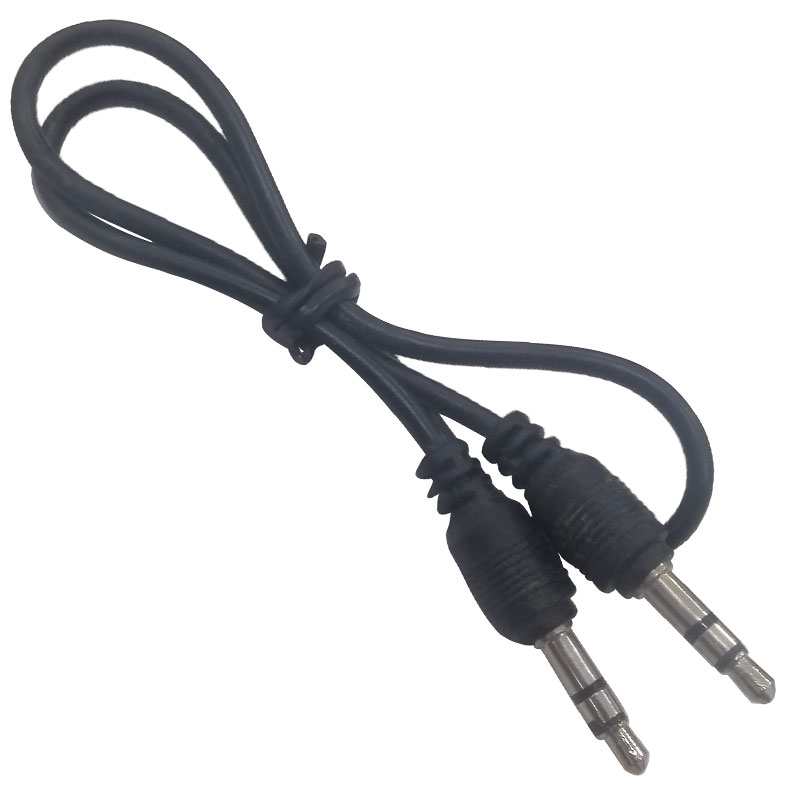 ELEKTROMER 3.5 MM ERKEK/ERKEK 25 CM SİYAH STEREO KABLO