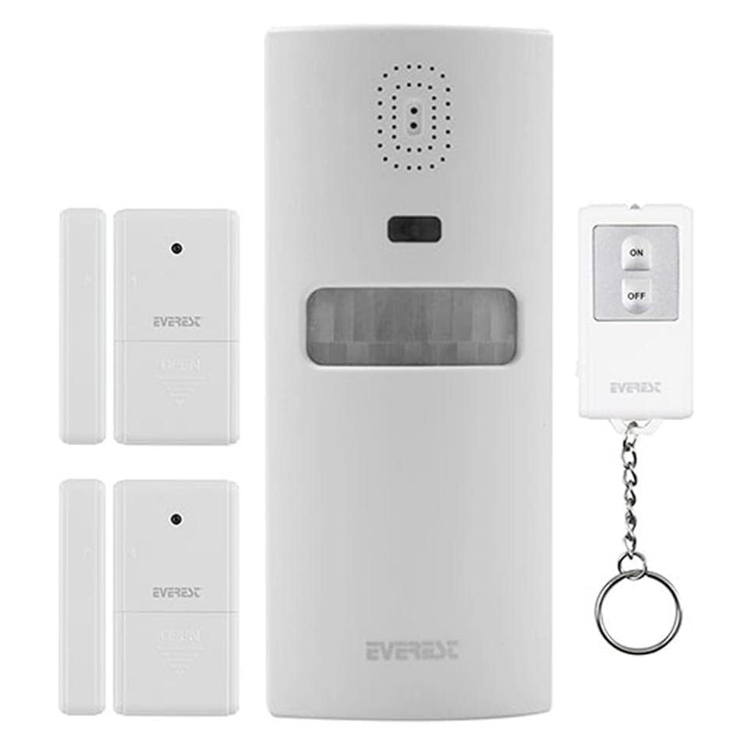 EVEREST EG-9830 PIR KIZILÖTESİ HAREKET SENSÖRLÜ GÜVENLİK ALARMI UZAKTAN KUMANDALI