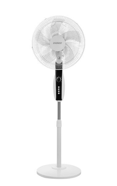 EVEREST FAN11 COOL AİR BEYAZ 16'' 50 WATT 5 PERVANELİ 3 KADEME 1200RPM ZAMAN AYARLI VANTİLATÖR