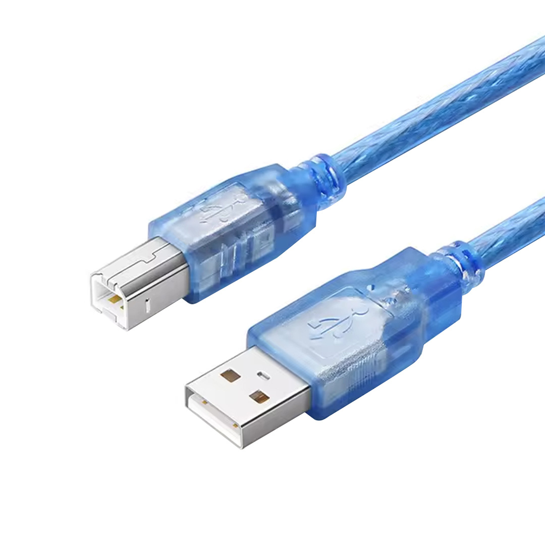 FULLY G-534DB 3 METRE ŞEFFAF MAVİ USB YAZICI KABLOSU