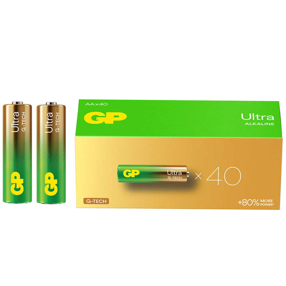 GP 15AU R6 ULTRA ALKALİN AA KALEM PİL (40'LI PAKET FİYATI)