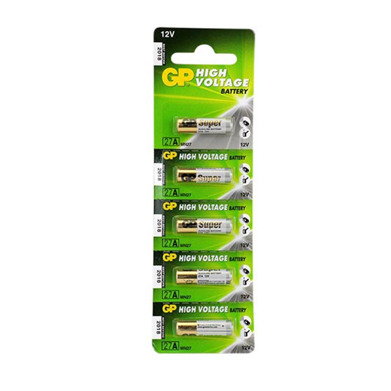 GP 27A 12 VOLT İNCE ALARM PİLİ (5'Lİ PAKET)