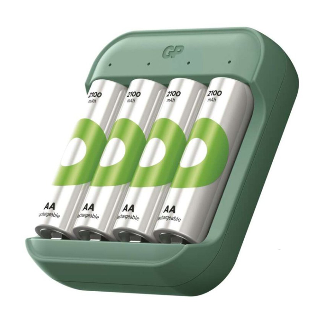 GP RECYKO B423 USB PİL ŞARJ CİHAZI SETİ -  4 ADET AA 2600MAH YÜKSEK KAPASİTELİ ŞARJLI PİL DAHİL