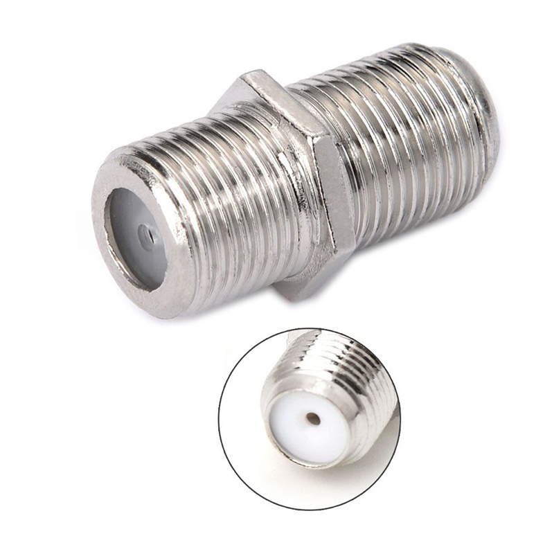 HERZ DİŞİ-DİŞİ F TİPİ UYDU ANTEN KABLOSU F ARA BİRLEŞTİRİCİ KONNEKTÖR (100 ADET)