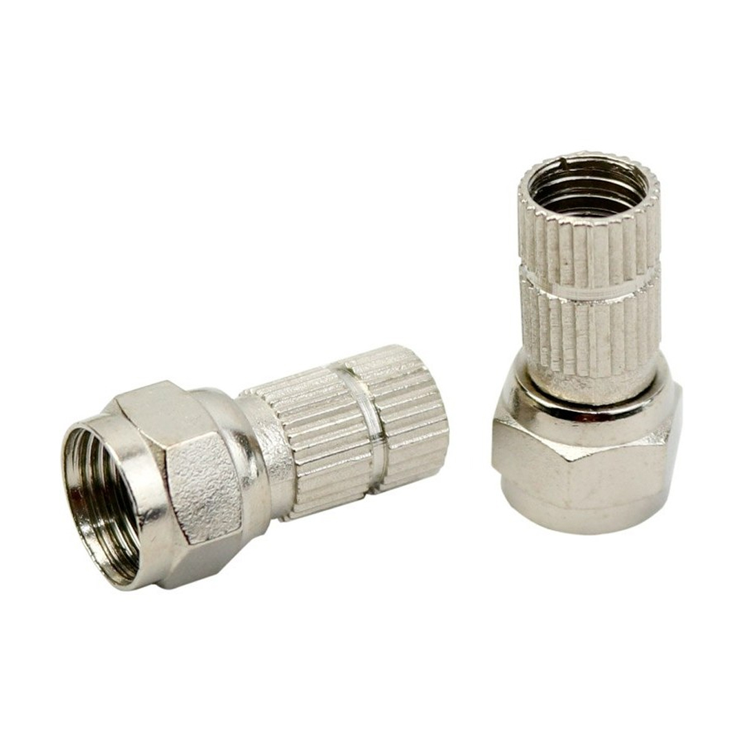 HERZ HRF-03 RG6/U6 22 MM SİYAH CONTALI F KONNEKTÖR (100'LÜ POŞET)