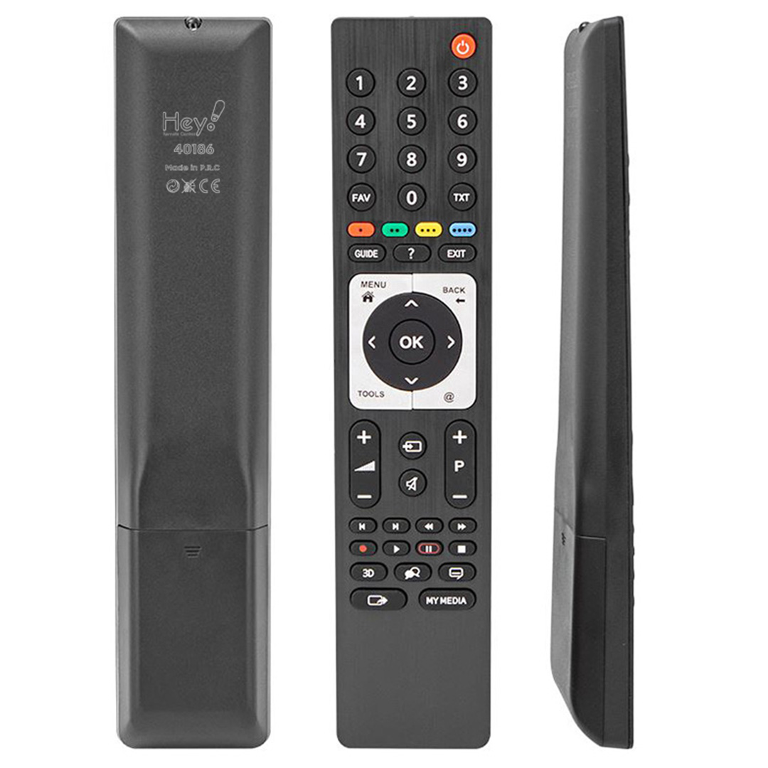 HEY KL ARÇELİK-BEKO-GRUNDIG 3D METALİK GÖBEK GUIDE TUŞLU TS4187R-2 LCD KUMANDASI (70125=40186=11253)