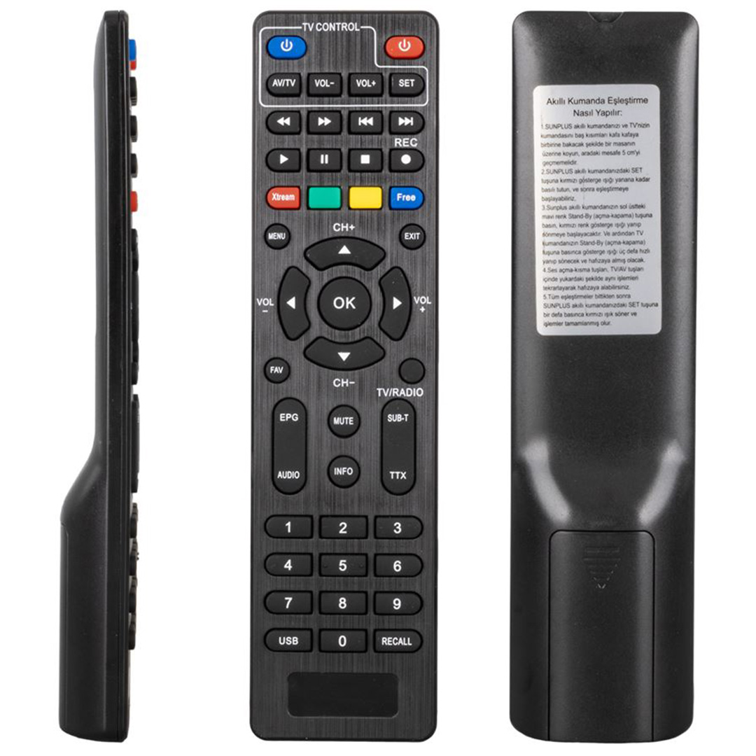 HEY KR SUNGATE SUNPLUS ASTRA FALCON FULL HD TV ÖZELLİKLİ UYDU KUMANDASI (40129=6044)