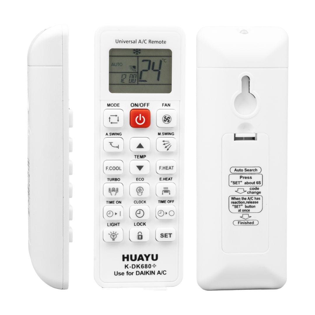 HUAYU KK K-DK680+ DAIKIN AMBALAJ'LI UNIVERSAL AKILLI KLİMA KUMANDASI