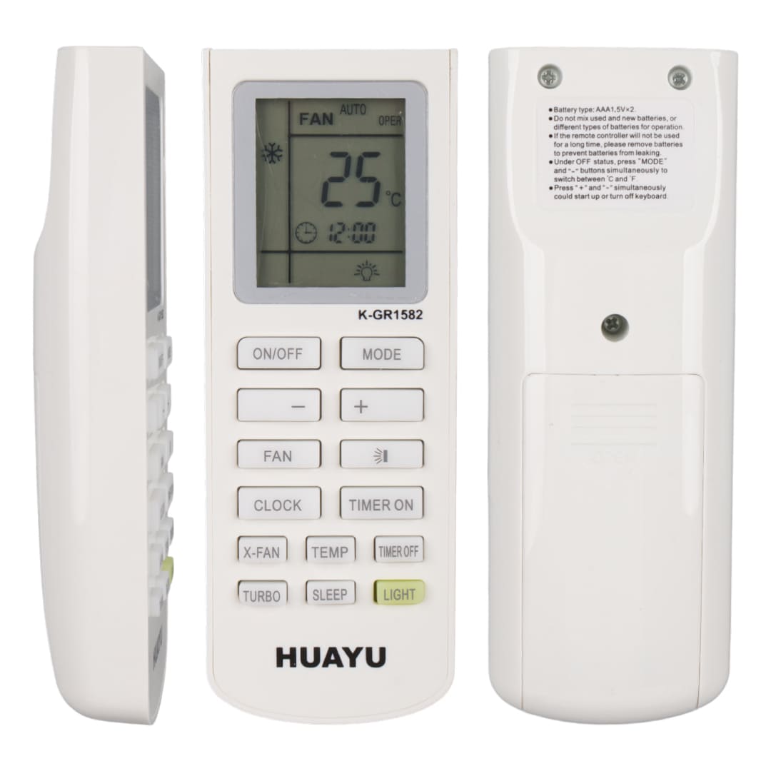 HUAYU KK K-GR1582 UNIVERSAL GREE AKILLI KLİMA KUMANDASI