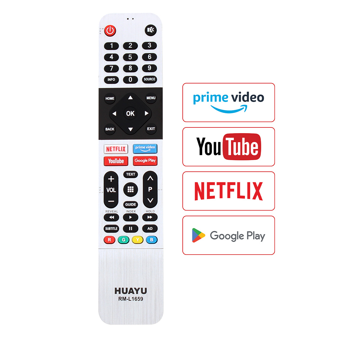 HUAYU KL ARÇELİK-BEKO-GRUNDİG RM-L1659 NETFLIX-YOUTUBE-PRIME-GOOGLE TUŞLU SES KOMUTSUZ LCD TV KUMANDA