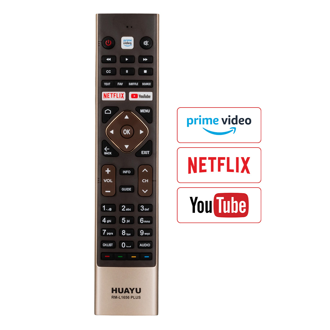 HUAYU KL HAIER RM-L1656 PLUS NETFLIX-YOUTUBE TUŞLU LCD LED TV KUMANDA