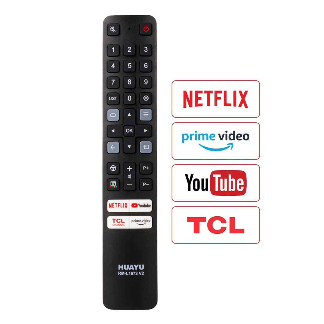 HUAYU KL TCL RM-L1673 V2 NETFLIX - PRIME VIDEO - TCL CHANEL - YOUTUBE TUŞLU TCL LCD LED TV KUMANDA