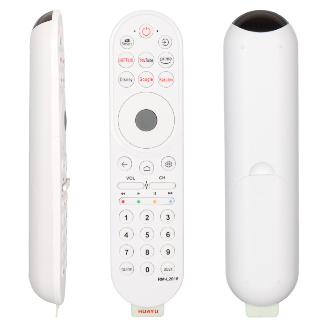 HUAYU RM-L2016 BEYAZ NETFLIX-YOUTUBE-DISNEY-RAKUTEN TUŞLU UNİVERSAL LCD-LED TV KUMANDA