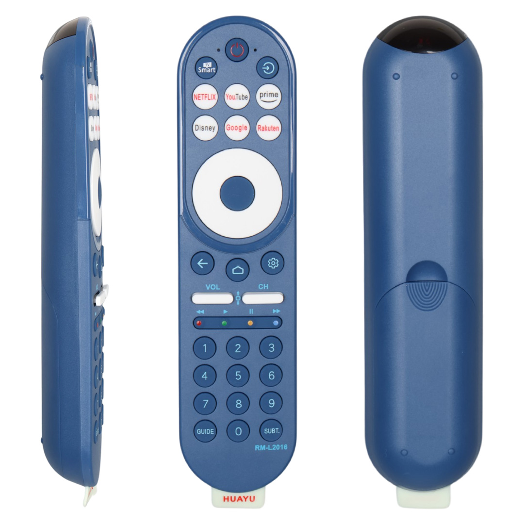 HUAYU RM-L2016 MAVİ NETFLIX-YOUTUBE-DISNEY-RAKUTEN TUŞLU UNİVERSAL LCD-LED TV KUMANDA