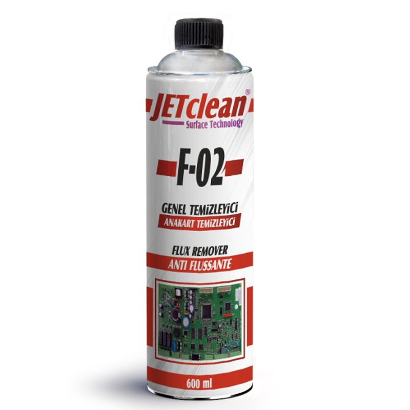 JETCLEAN F-02 600 ML FLUX ANAKART TEMİZLEME SIVISI