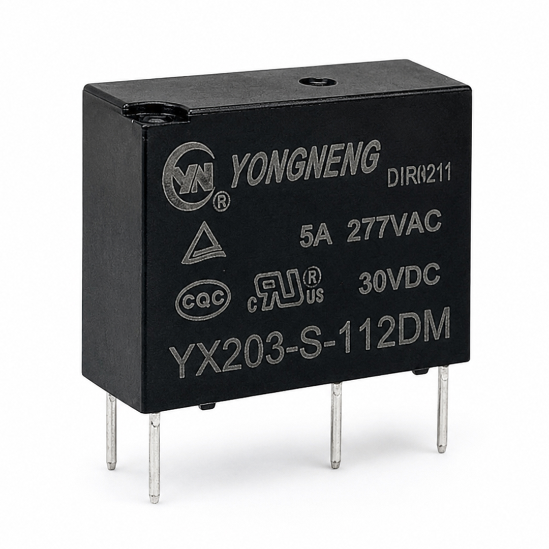 KOMBİ İÇİN YX203-S-112DM 5 AMPER 30 VOLT SLİM 4 PİN GÜÇ RÖLESİ