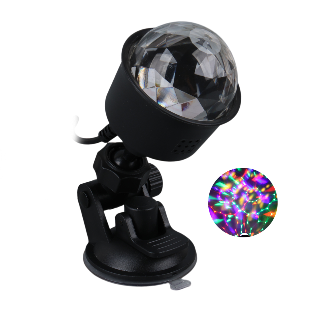 LEDX AL-KX-6889 PROJEKSİYON ATMOSFERLİ USBLİ 4W ŞARJLI SİHİRLİ RGB LED DİSKO TOPU