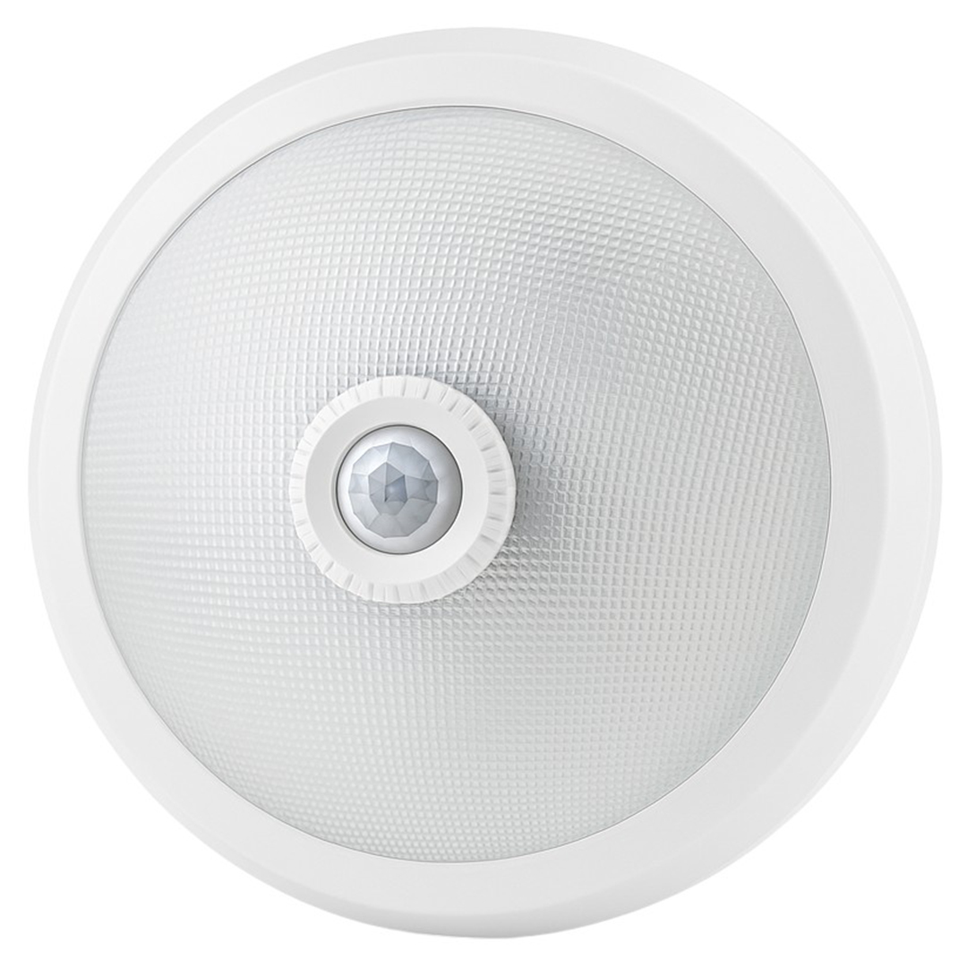 LEDX AL-S205 E27 ÇİFT DUYLU HAREKET SENSÖRLÜ BEYAZ CAM TAVAN ARMATÜR 300X300X90MM