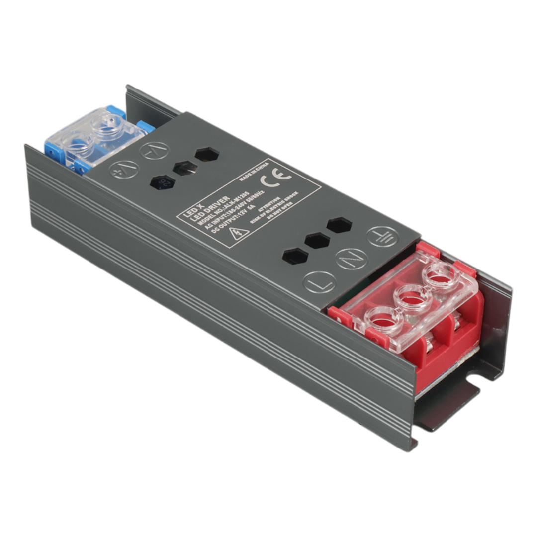 LEDX ALN-M1205 12 VOLT 5 AMPER 50X15X11MM ULTRA SLIM METAL KASA ADAPTÖR