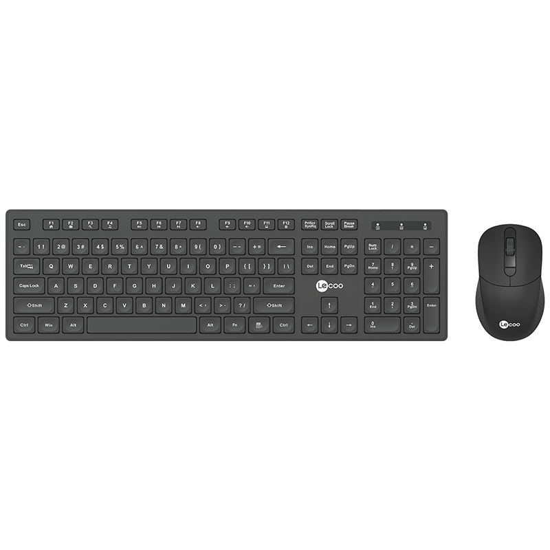 LENOVO LECOO KW201 KABLOSUZ SİYAH Q KLAVYE & MOUSE SET