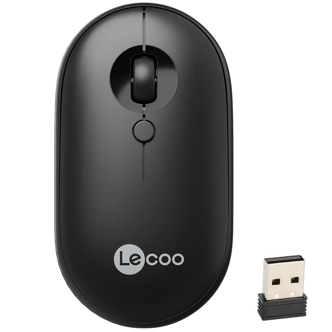 LENOVO LECOO WS212 1600DPI 4 TUŞLU KABLOSUZ SİYAH OPTİK MOUSE