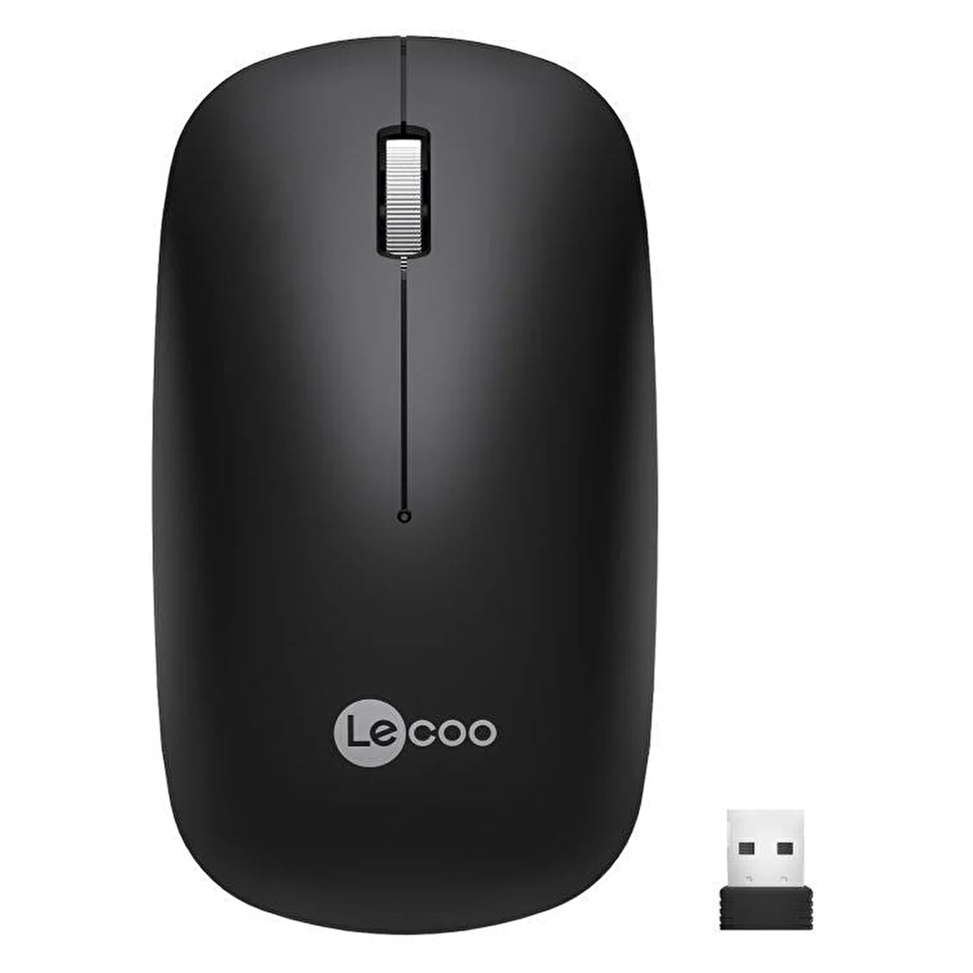 LENOVO LECOO WS214 KABLOSUZ 1200 DPI 3 TUŞLU SİYAH OPTİK MOUSE
