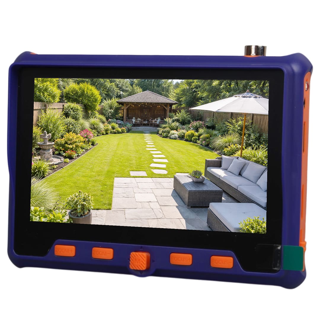 MAGBOX AHD+TVI+CVI+ANALOG+VGA+HDMI IN+PTZ EL TİPİ KAMERA TEST CİHAZI (5" LCD EKRAN)