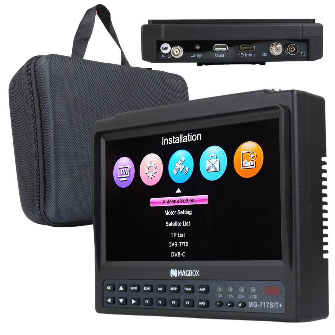 MAGBOX MG-717S/T+ 7'' INC FULL HD COMBO LCD EKRANLI GÖRÜNTÜLÜ UYDU YÖN BULUCU (UZAKTAN KUMANDALI)