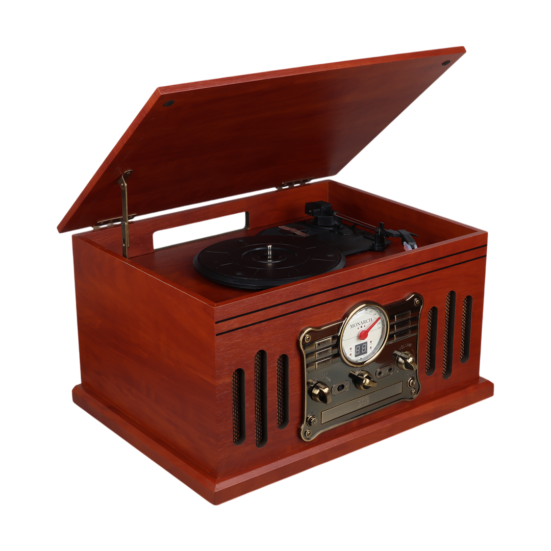 MAGICVOICE F39 RETRO VİNTAGE ÇANTA PİKAP - CD - KASET - RADYO - BLUETOOTH - AUX - USB MP3 ÇALAR 460X330X240MM