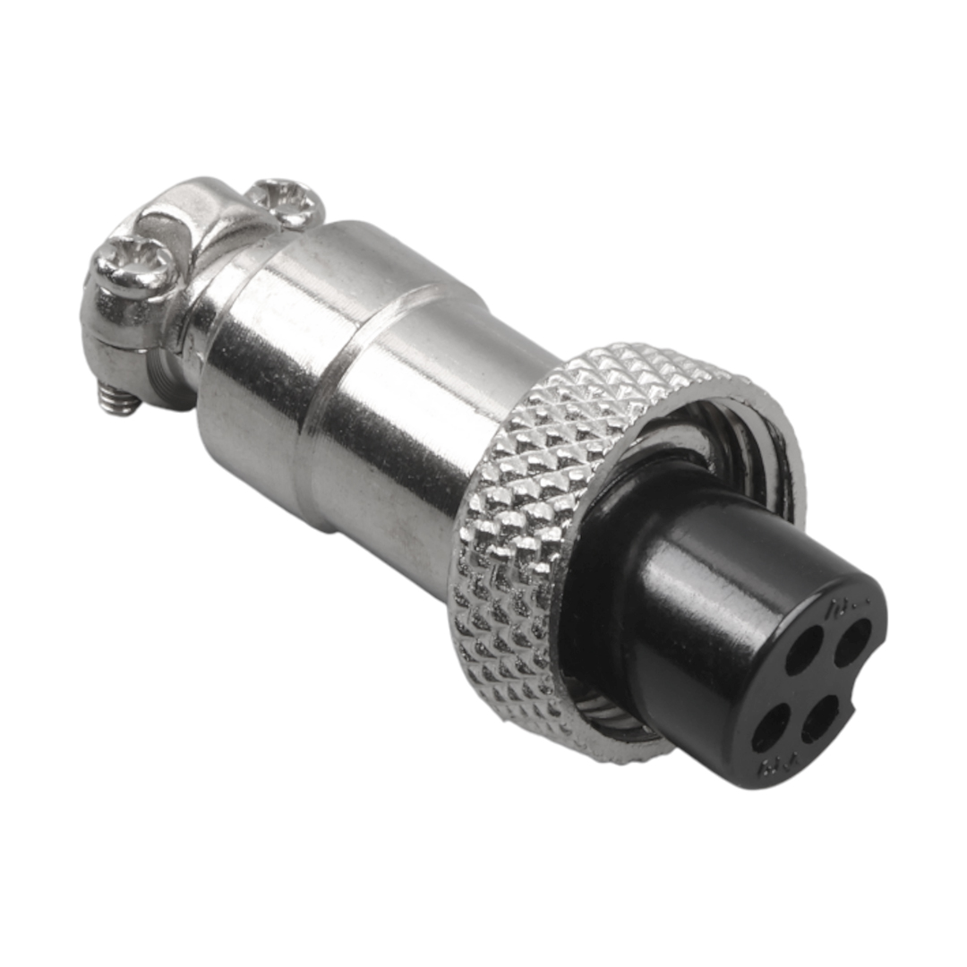 MAGICVOICE MV-29494 4 PİNLİ DİŞİ MİNİ MAYK FİŞ (M12 - 12MM)