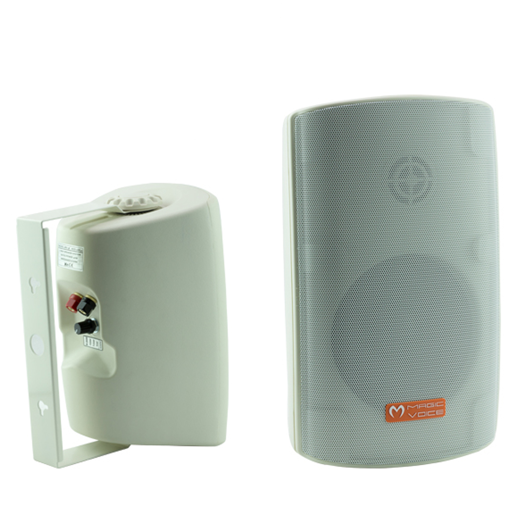 MAGICVOICE MV-38 11 CM 40W WATT 2'Lİ TAKIM BEYAZ TRAFOLU SÜTUN HOPARLÖR