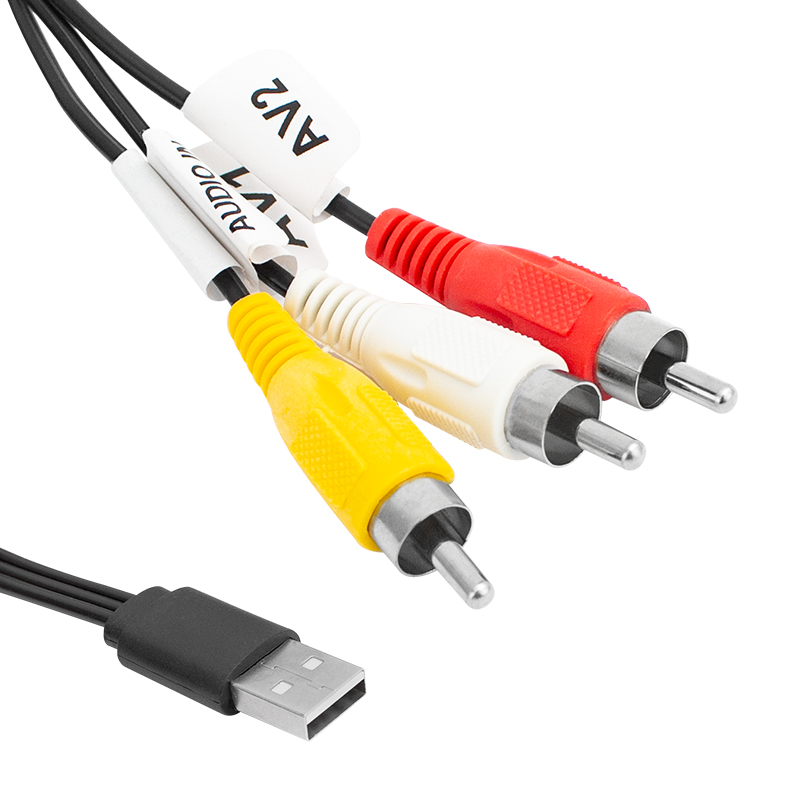 MAGİCVOİCE MV-6596 1.2 METRE USB - 3 RCA AV GÖRÜNTÜ VE SES DÖNÜŞTÜRÜCÜ KABLO