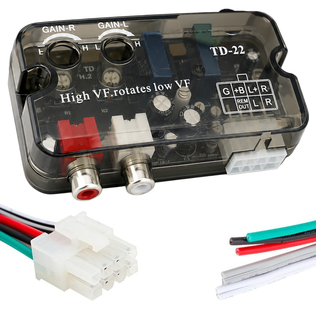 MAGICVOICE TD-22 AYARLI OTO DECK ANFİ ÇEVİRİCİ (2-4 KANAL ANFI BAGLANABILIR) ANFİ DÖNÜŞTÜRÜCÜ
