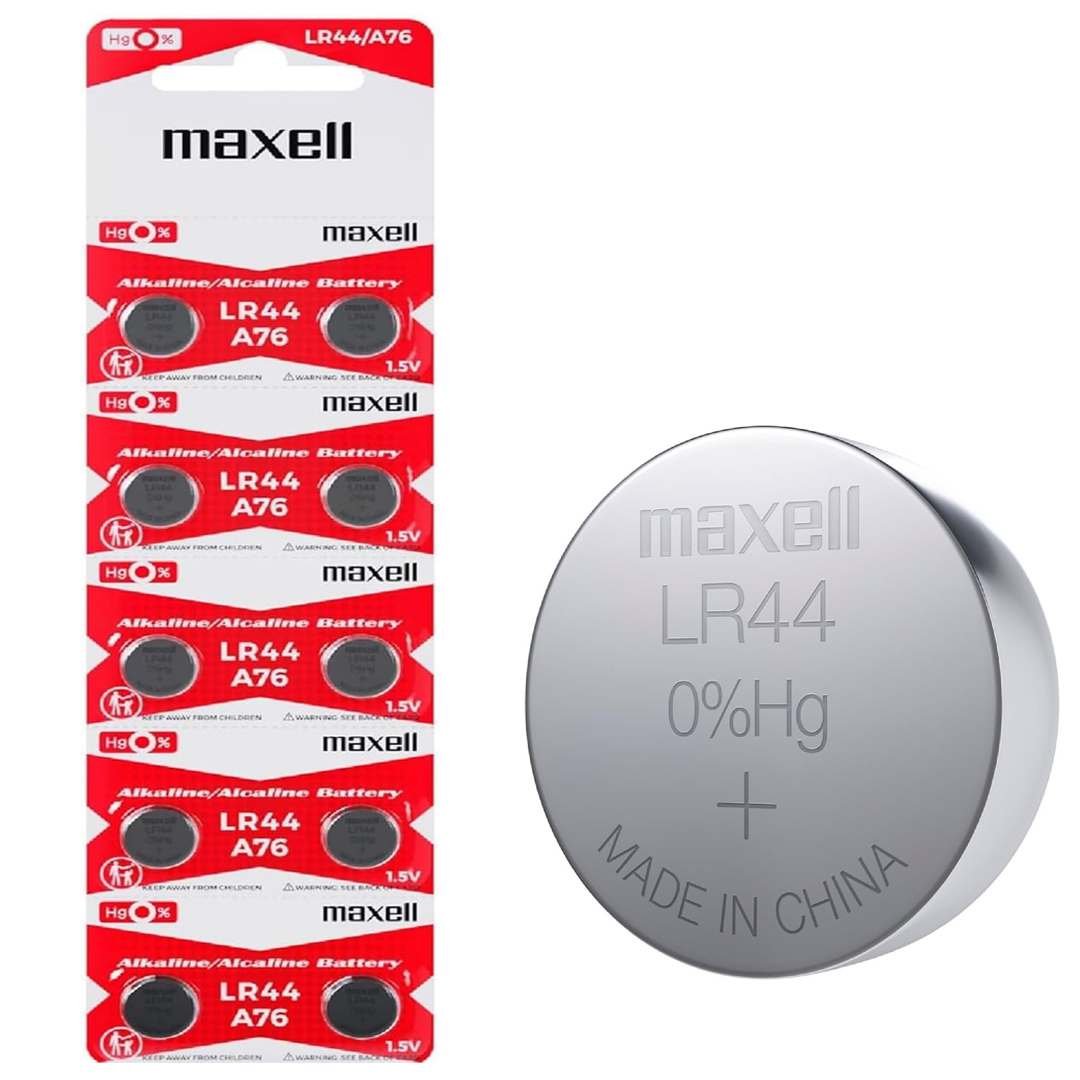 MAXELL LR44 A76 1.5 VOLT ALKALİN DÜĞME PİL (10'LU PAKET)