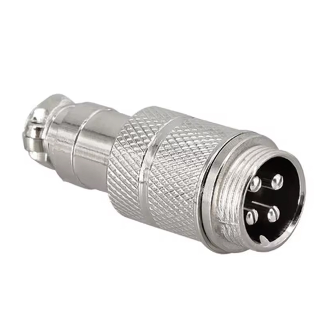 MAYK GX16 4 PİNLİ METAL ERKEK KONNEKTÖR (M16 - 16MM)