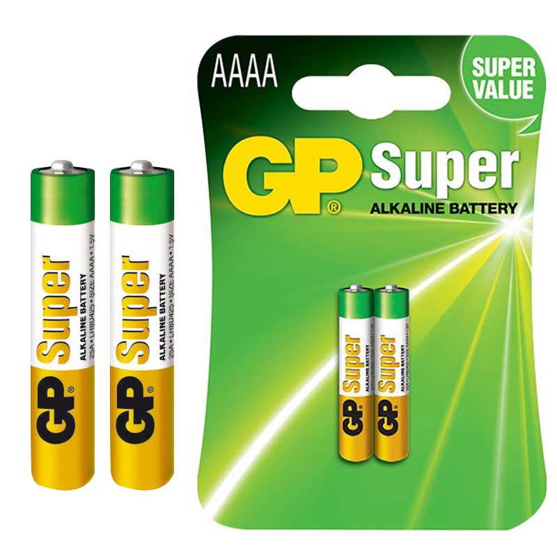 GP 25A AAAA İNCENİN İNCESİ 1.5V ALKALİN 2'Lİ PAKET PİL
