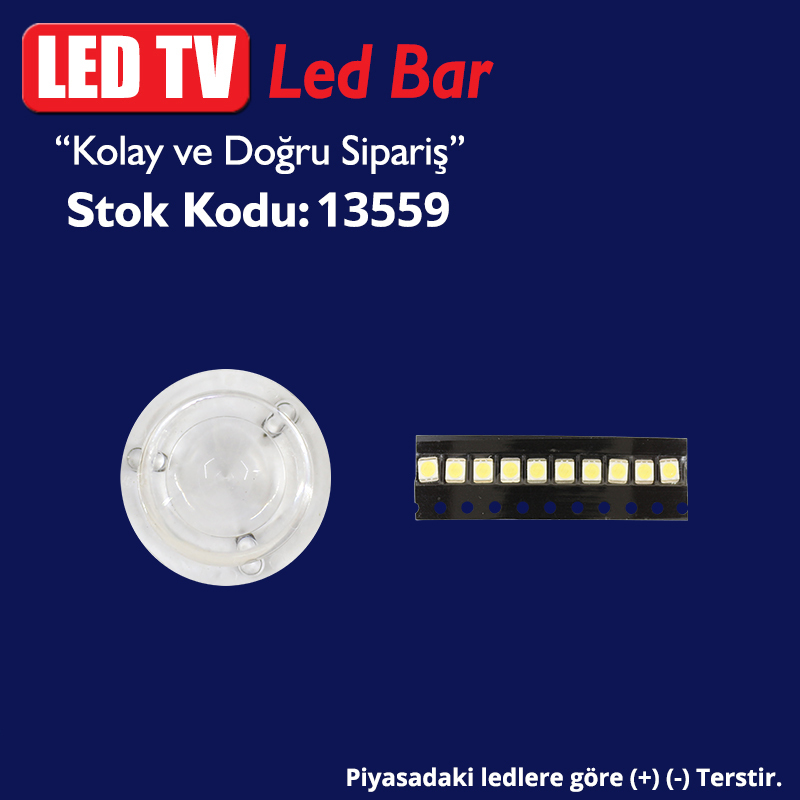 LED TV LEDLERİ VESTEL LG  MERCEK 03  (+- TERS) (TAKIM 10 'LU) (LED-M3)