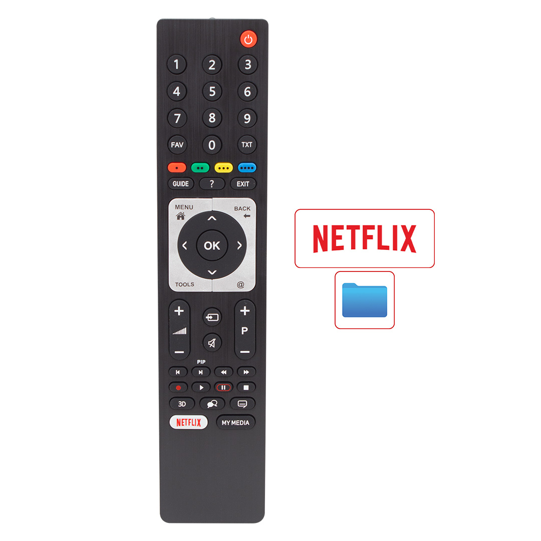 WEKO KL ARÇELİK A48-LW-8467 * BEKO RC 3304805/01B RM-L271B NETFLIX TUŞLU LCD LED TV KUMANDA