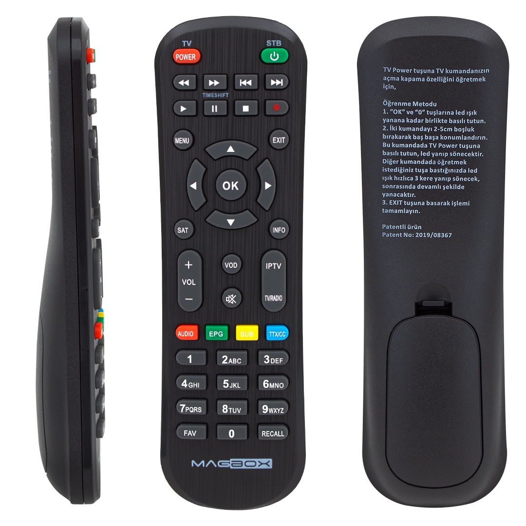 WEKO KR MAGBOX YENİ MARGINAL-PRESIDENT-ORBIT HD UYDU AKILLI TV ÖZELLİKLİ KUMANDA