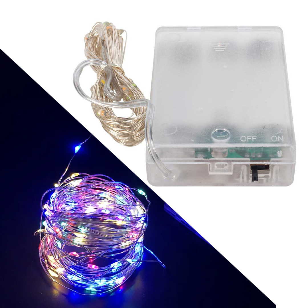 POWERMASTER PM-2557 3*AA PİLLİ RGB 10 METRE KABLOLU BAĞ LED