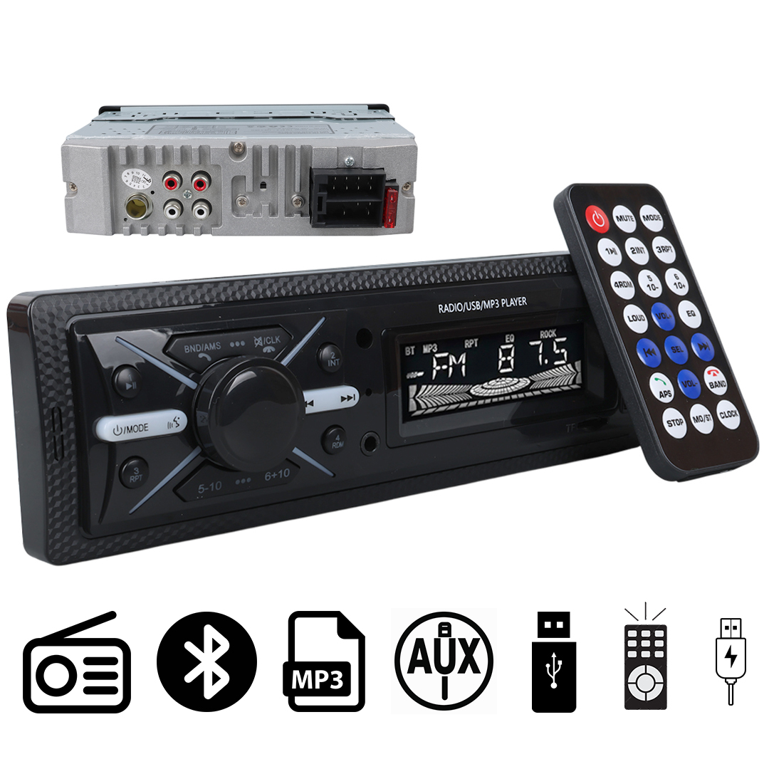 CARSTAR CS-960 7 RENKLİ ÇİFT USB/SD/FM/AUX/BLUETOOTH KUMANDALI OTO TEYP 4X60 WATT