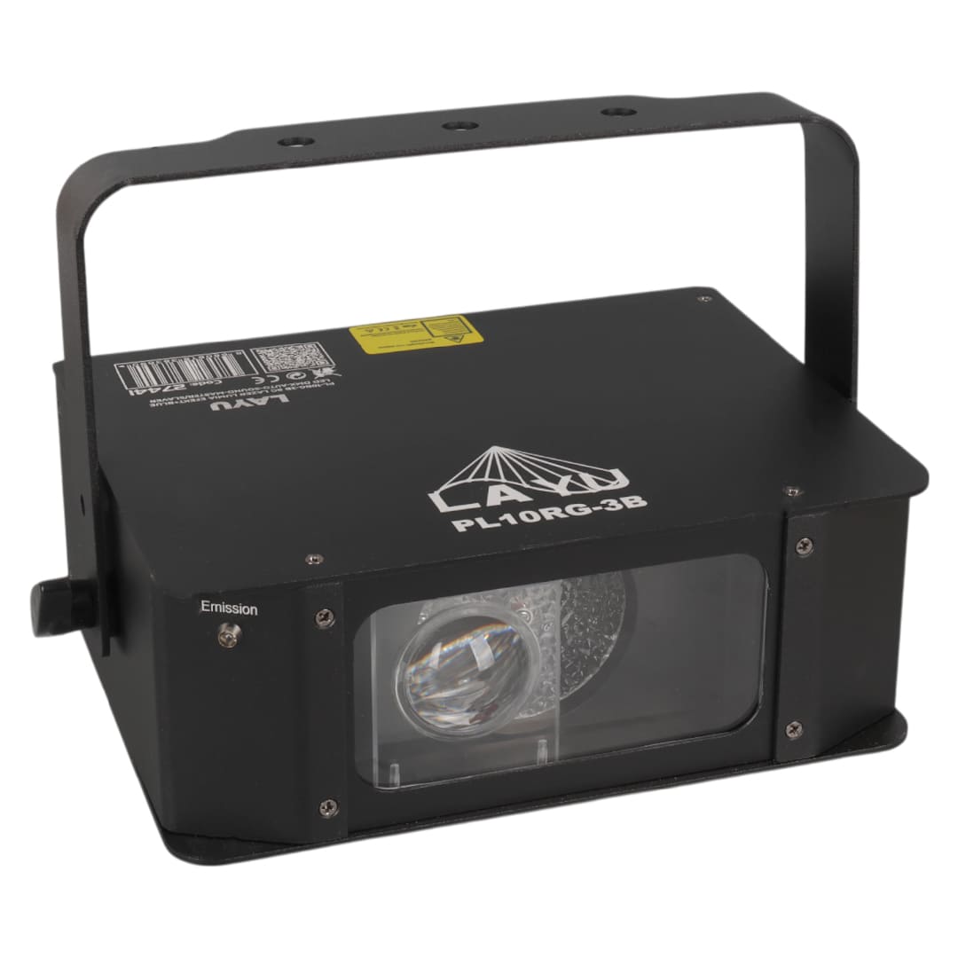 LAYU PL-10RG-3B RG LAZER LUMIA EFEKT+BLUE LED DMX-AUTO-SOUND-MASTER/SLAVER