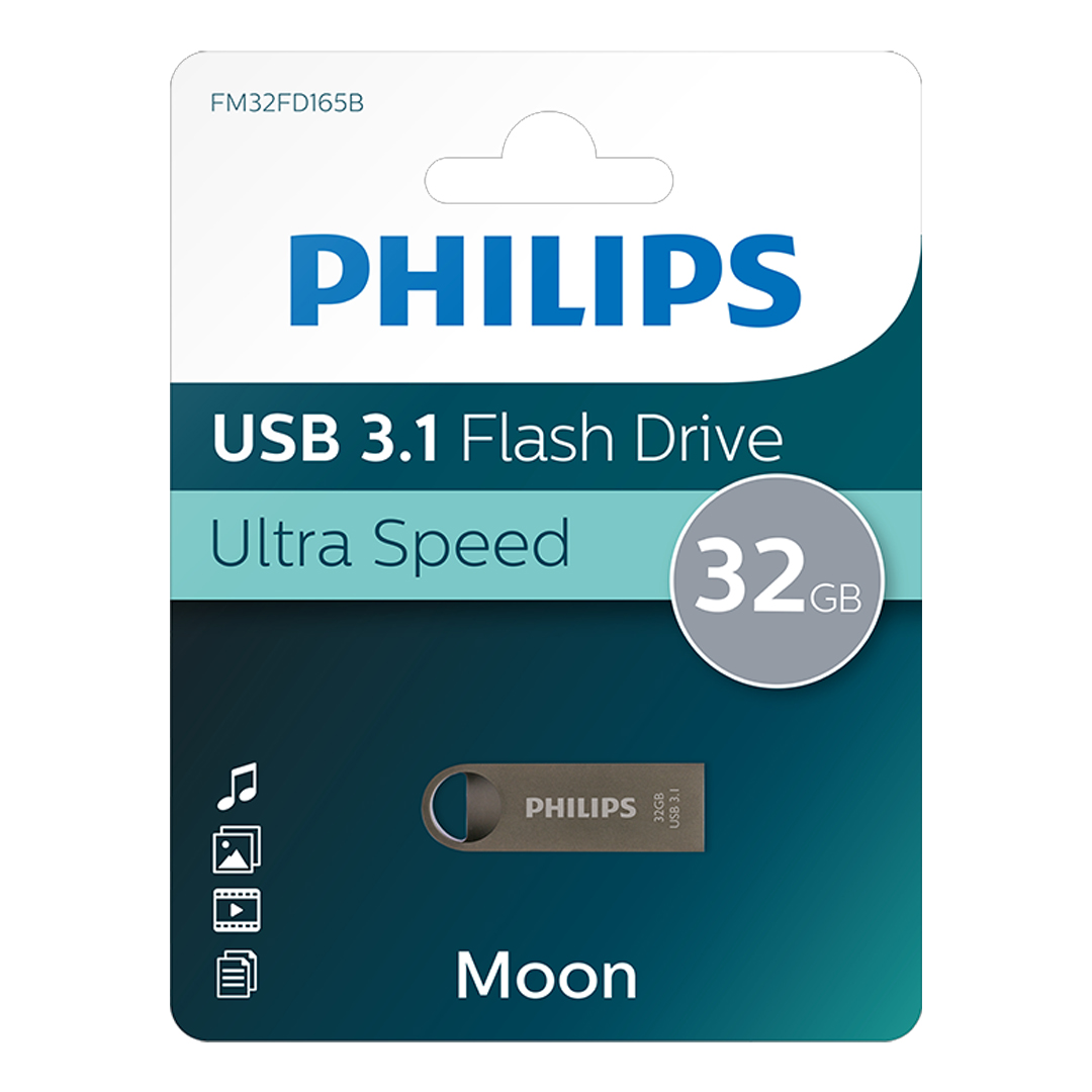 PHILIPS FM32FD165B/00 GRİ 32GB ULTRA HIZLI 100-150MB/S USB 3.1 METAL KASA FLASH BELLEK