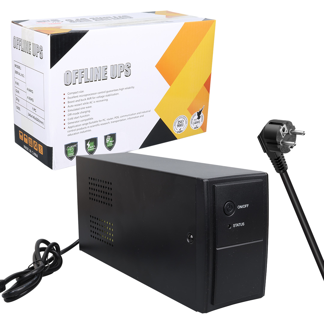 ANDEES AD-850 850VA 12V9AH UPS KESİNTİSİZ GÜÇ KAYNAĞI (340X140X220MM)