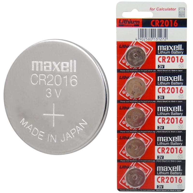MAXELL CR2016 3 VOLT LİTYUM PARA PİL (5'Lİ PAKET)