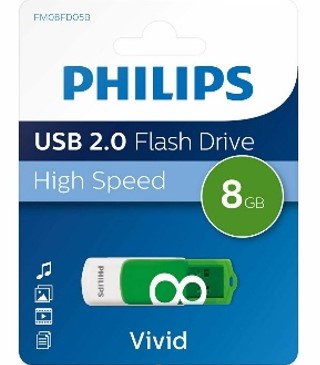 PHİLİPS VİVİD FM08FD05B/00 8GB USB 2.0 FLASH BELLEK