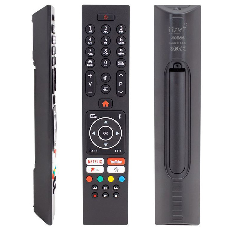 HEY KL VESTEL 49UD8200 - 55UD8450 * FİNLUX 32FFI5760 NETFLİX-YOUTUBE-PLAY TUŞLU LCD-LED TV KUMANDA (RC43137-30101403)