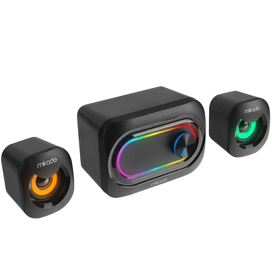 MİKADO MD-511 5W+3WX2 USB RGB LEDLİ 2.1 GAMING SPEAKER HOPARLÖR