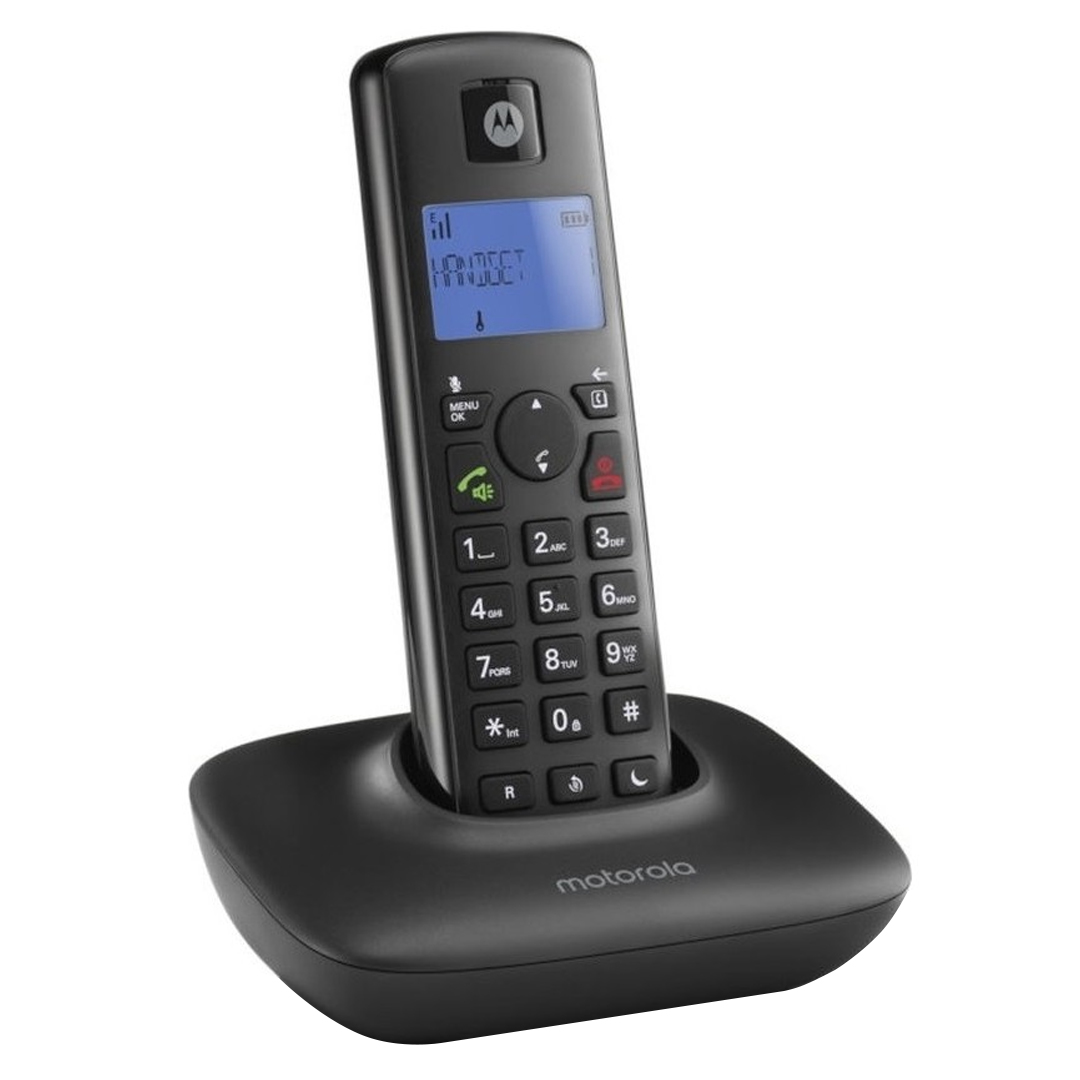 MOTOROLA T401+ KABLOSUZ DECT SİYAH / BEYAZ TELSİZ SABİT HAT TELEFON