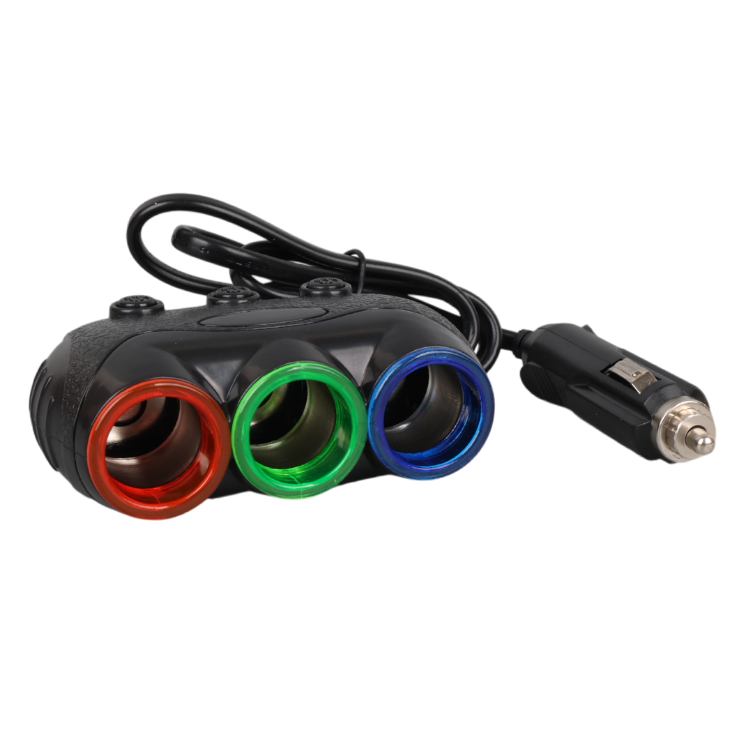 OLESSON 1632 12-24V 120W 80CM KABLOLU 3'LÜ ARAÇ ÇAKMAK ÇOKLAYICI